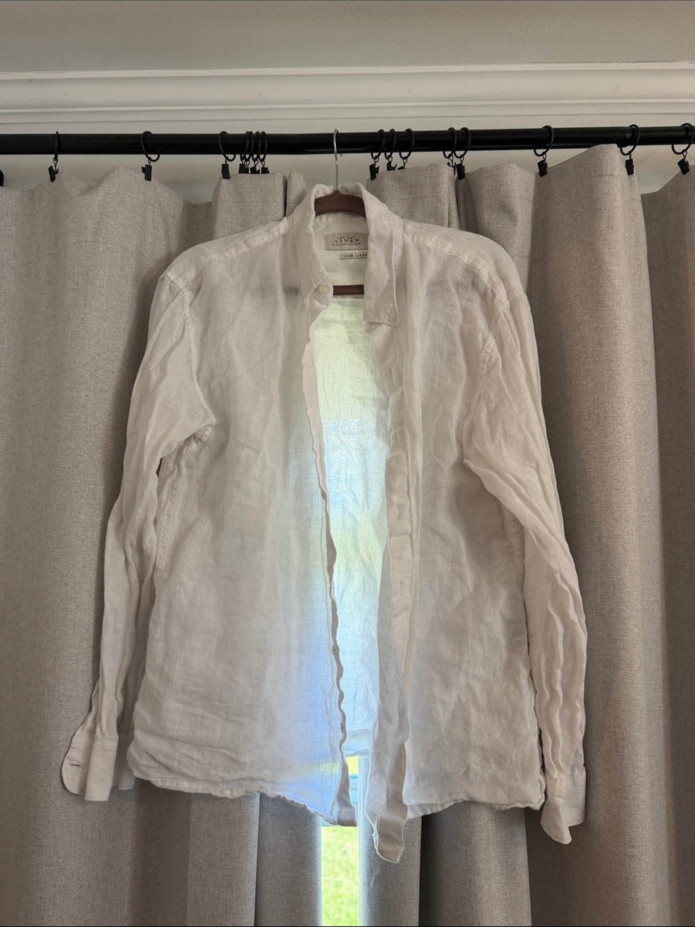 Abercrombie & Fitch White Linen Shirt